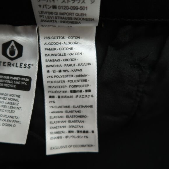 Levi's Jeans Womens Size 14S Black High-Rise Classic Straight Denim 27.5" Inseam - Picture 10 of 16